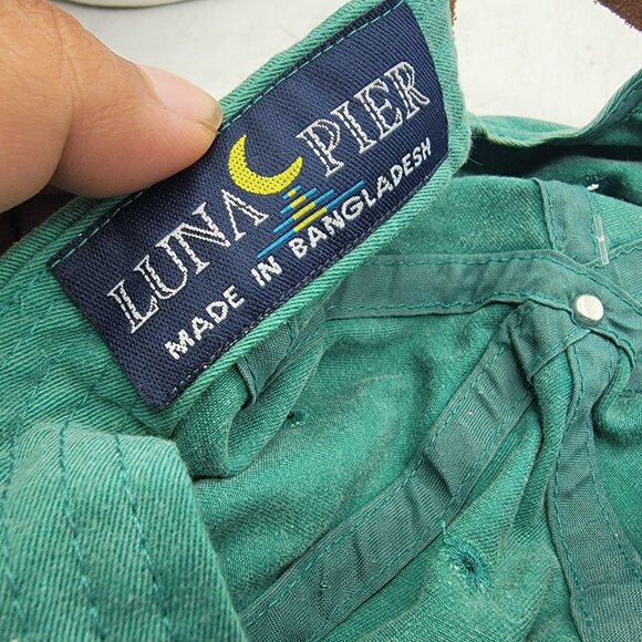 Luna Pier Adults Green Hat Cap Athletic Outdoors Casual Comfort Camping - Picture 8 of 9